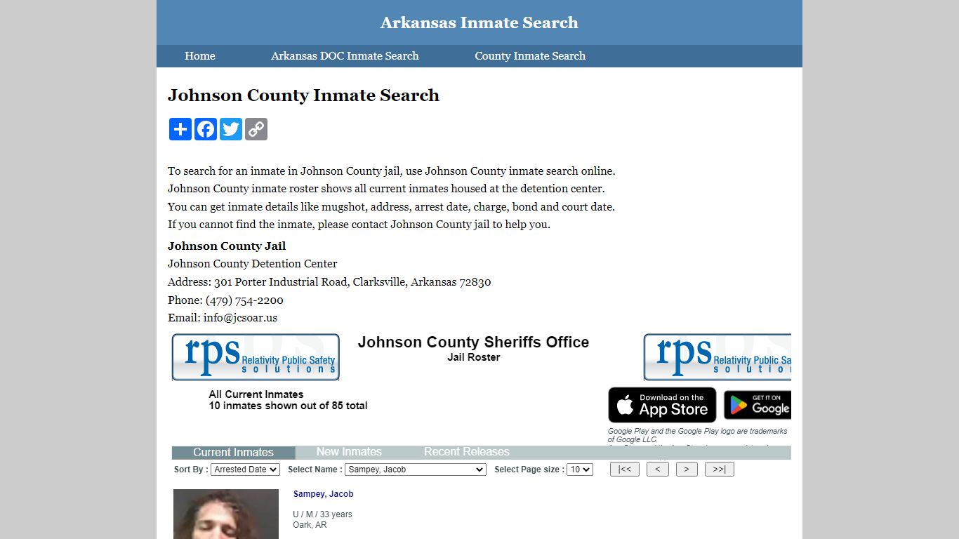 Johnson County Inmate Search